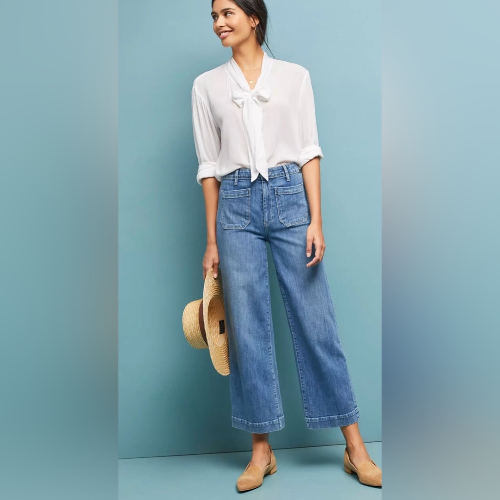 Paige Nellie High-Rise Culotte Jeans